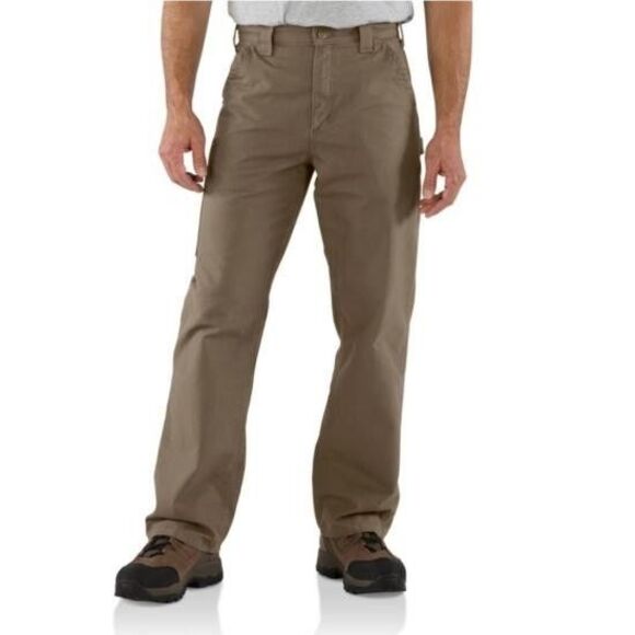 Carhartt Other - Carhartt Carpenter Canvas Work Pants Dungaree Fit B151 LBR Mens‎ 44x32 Brown